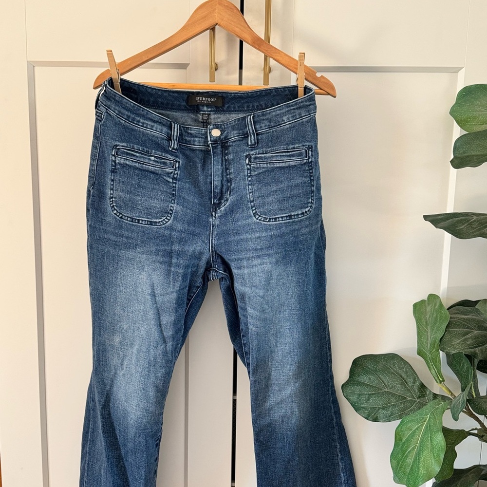 Liverpool Blue Flare Wide Leg Jeans